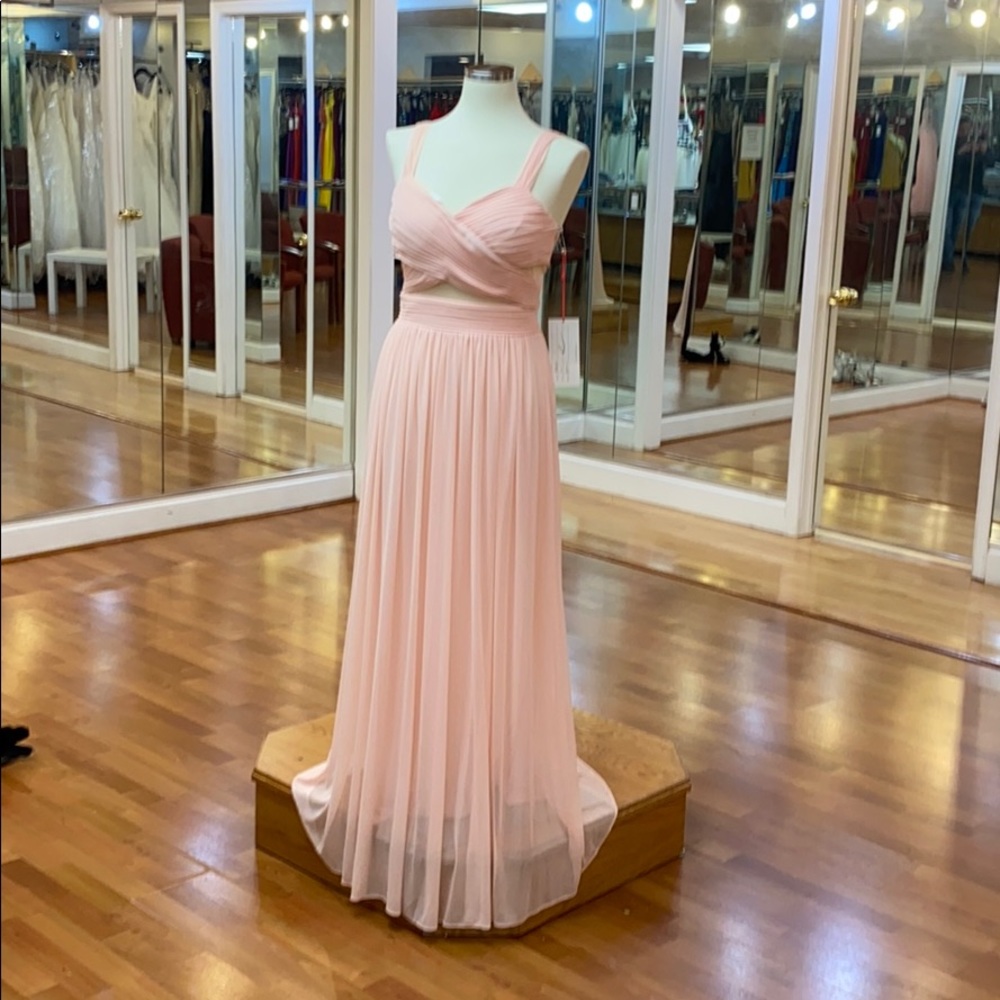 ✔️ blush pink bridesmaid dress